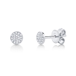 SHY CREATION DIAMOND PAVE CIRCLE EARRINGS