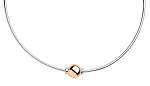 CAPE COD 14KT ROSE GOLD BEAD OMEGA NECKLACE