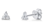 SHY CREATION DIAMOND TRIO POST EARRINGS