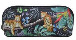 Anuschka "Jungle Queen" Medium Zip Pouch 