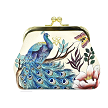 Anuschka "Pretty Peacocks Clasp Pouch 