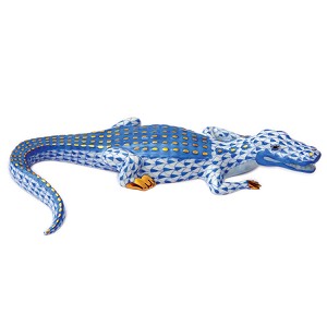 Herend "Small Alligator" Blue 