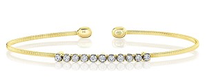 Shy Creation Diamond Flexible Bangle 