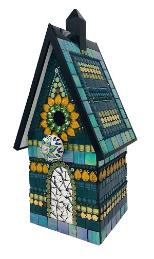 Zetamari "Intuition" Mosaic Birdhouse 
