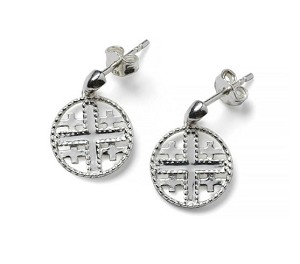 Southern Gates "Jerusalem Cross" Earrings 
