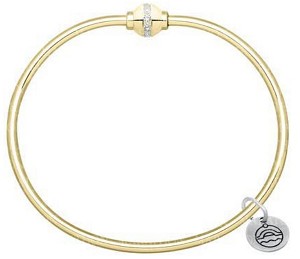Cape Cod 14kt Gold Diamond Bangle Bracelet 