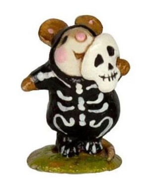 Wee Forest Folk "Mini Skeleton Mouse" 