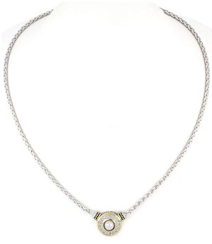 John Medeiros "Pérola Pavé White Seashell Pearl" Necklace 