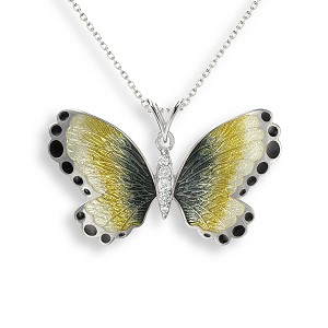 Nicole Barr "Yellow Butterfly" Necklace 