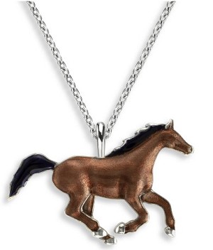 Nicole Barr "Galloping Horse" Necklace 