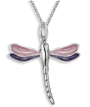 Nicole Barr "Pink & Purple Dragonfly" Necklace 