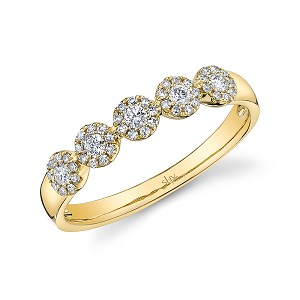 Shy Creation Pavé Diamond Cluster Ring 