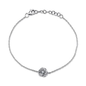 Shy Creation Diamond Petite Love Knot Bracelet 