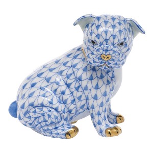 Herend "Bulldog Puppy" Blue 