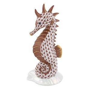 Herend "Seahorse on Scallop Shell" Chocolate 