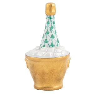 Herend "Champagne Bucket" Green 