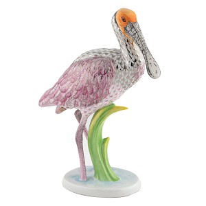 Herend "Roseate Spoonbill Crane" LTD ED 