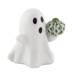 Herend "Ghost with Pumpkin" Forest Green 